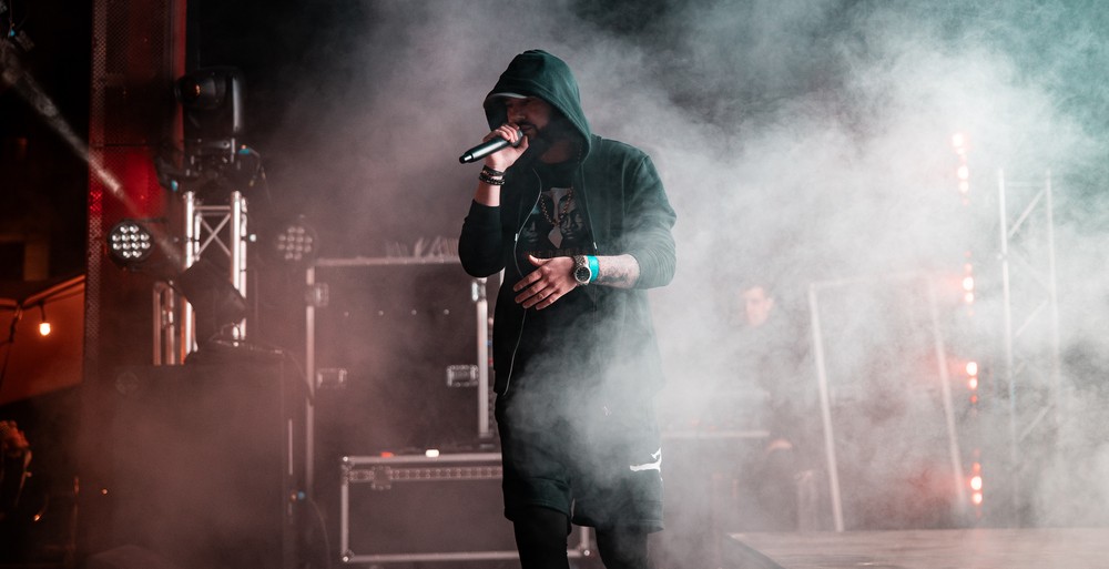 The Eminem Show UK performing on stage